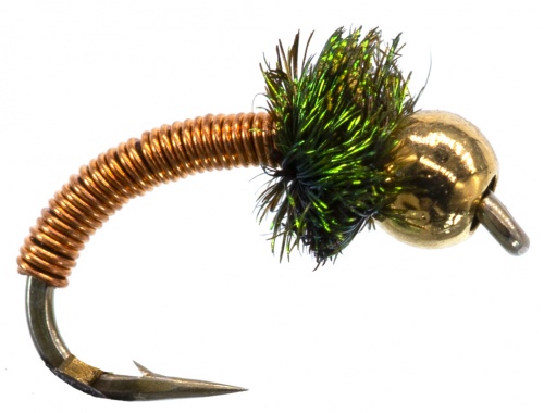 The Essential Fly Brassie Copper Beadhead Fishing Fly